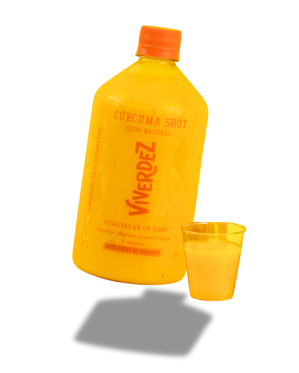 1 shot de curcúma + 30 jugos verdes