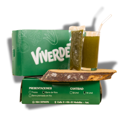 30 jugos verdes en barrita