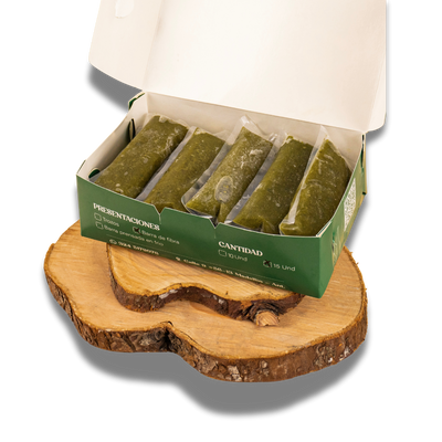 15 jugos verdes en barrita