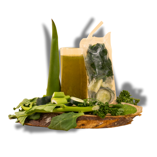 10 jugos verdes en trozos