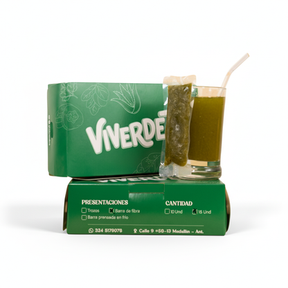 30 jugos verdes en barrita