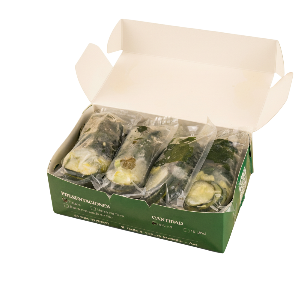 30 jugos verdes en trozos