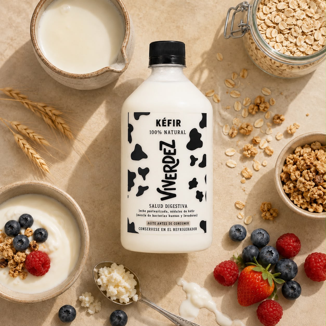KÉFIR 100% NATURAL x 750 mL