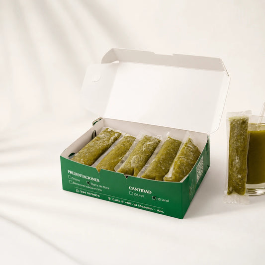 Jugos verdes en barrita Viverdez - empaque