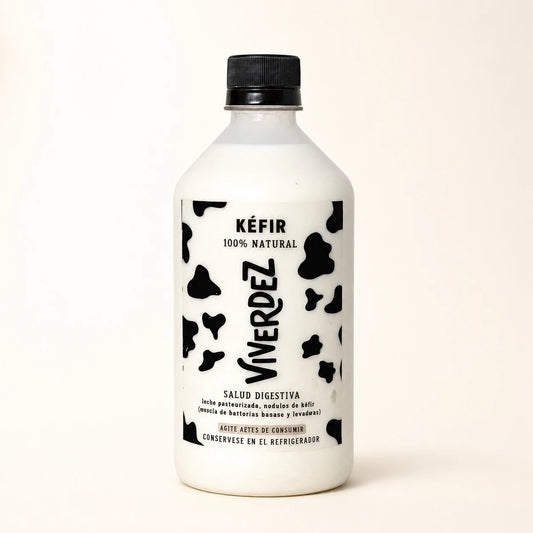 Kefir 100% natural Viverdez 750 mL - vista lateral